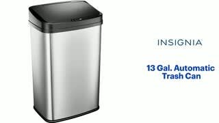 Insignia - 13 Gal. Automatic Trash Can Features video 1 minutes 27 seconds