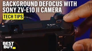 Background Defocus Button on the Sony ZV-E10 II Camera video 0 minutes 40 seconds