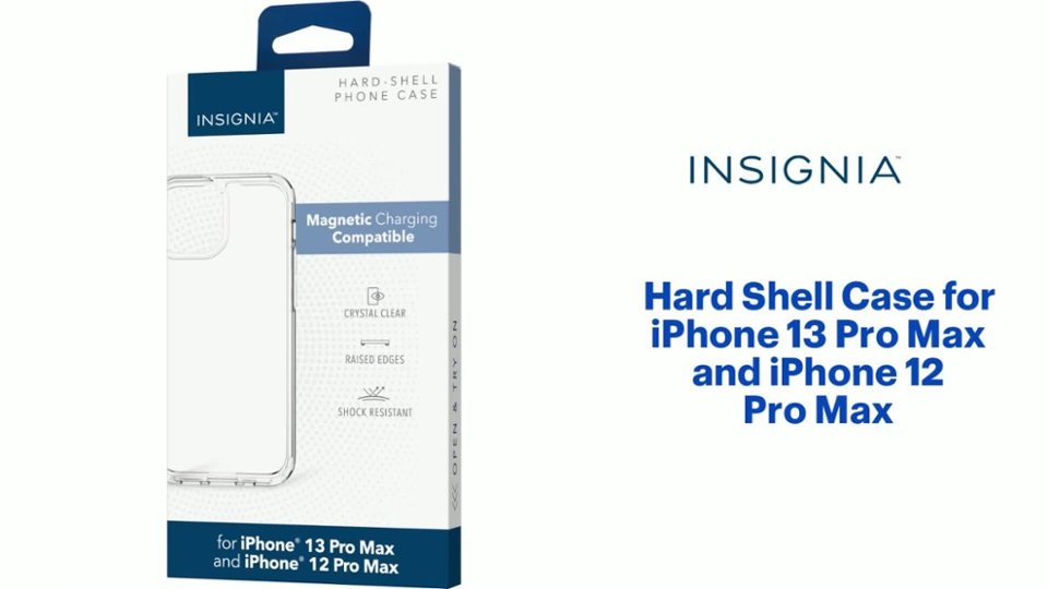 Insignia - Hard Shell Case for iPhone 13 Pro Max and iPhone 12 Pro Max Features video 1 minutes 04 seconds