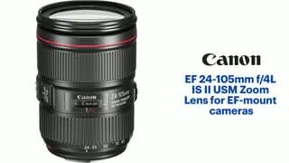 Best Buy: EF24-105mm F4L IS II USM Zoom Lens for Canon EOS DSLR Cameras  Black 1380C002