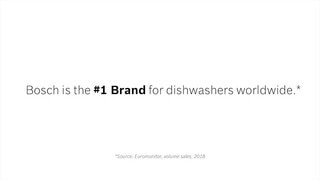 Bosch - Dishwasher Accolades video 0 minutes 30 seconds