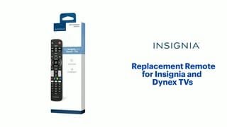 Insignia - Replacement Remote for Insignia and Dynex TVs Features video 0 minutes 38 seconds