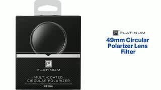 Platinum - 49mm Circular Polarizer Lens Filter Features video 0 minutes 27 seconds