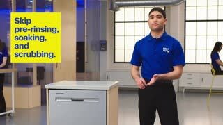 Get clean dishes without extra work - at the Best Buy Lab video 0 minutes 56 seconds