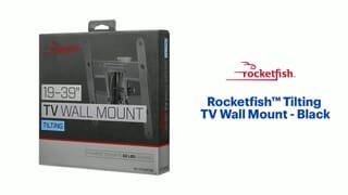 Rocketfish - Tilting TV Wall Mount for Most 19 to 39" TVs - Black Features video 0 minutes 31 seconds