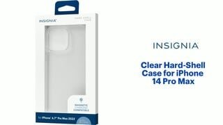 Insignia - Clear Hard-Shell Case for iPhone 14 Pro Max Features video 1 minutes 33 seconds