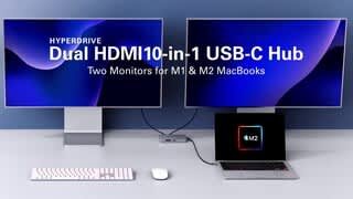 Dual 4K HDMI 10 in 1 USB-C Hub - How To Video video 0 minutes 40 seconds