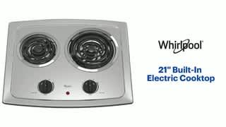Whirlpool - 21 Built-In Electric Cooktop Features video 0 minutes 45 seconds