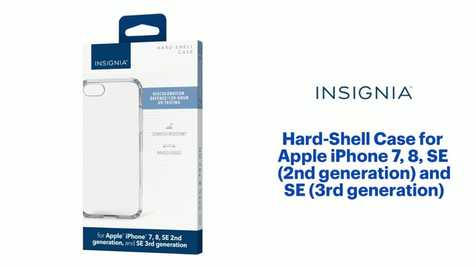 Insignia - Hard-Shell Case for Apple iPhone 7, 8, SE (2nd generation) and SE (3rd generation) Features video 1 minutes 26 seconds