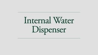 Cafà Internal Water Dispenser Demo video 0 minutes 13 seconds