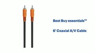 Best Buy essentials - 6' Coaxial A/V Cable Features video 0 minutes 31 seconds