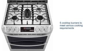 LG Double Slide-In Gas Oven with ProBake Convection Features video 1 minutes 01 seconds