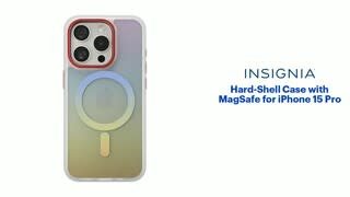Insignia™ Hard-Shell Case with MagSafe for iPhone 15 Pro Features video 1 minutes 24 seconds