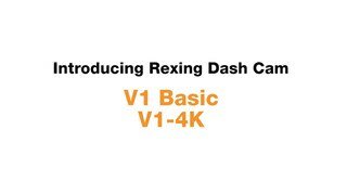 Rexing - V1-4K UHD Front Wi-Fi Dash Cam video 1 minutes 15 seconds