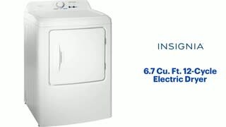 Insignia - 6.7 Cu. Ft. 12-Cycle Electric Dryer Features video 1 minutes 43 seconds