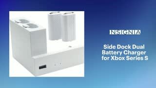 Insignia Side Dock Dual Battery Charger Features video 0 minutes 31 seconds