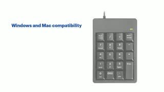 Best Buy essentials USB Wired Numeric Keypad Product Features video 1 minutes 01 seconds