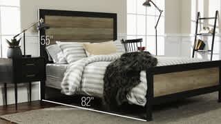 Walker Edison - Wood and Metal Bed - Overview video 0 minutes 32 seconds