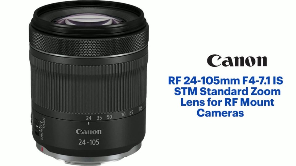 Canon - RF24-105mm F4-7.1 IS STM Standard Zoom Lens for EOS R-Series Cameras Features video 1 minutes 12 seconds