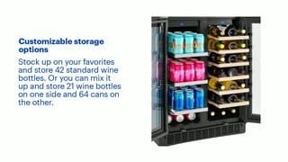 Insignia - Dual Zone Wine and Beverage Cooler with Glass Doors Features video 2 minutes 20 seconds