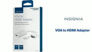 Insignia - VGA to HDMI Adapter Features video 0 minutes 51 seconds