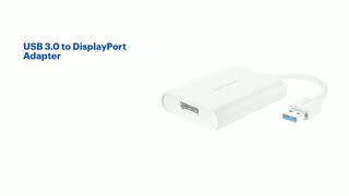 Insignia - USB 3.0 to DisplayPort Adapter Features video 1 minutes 00 seconds
