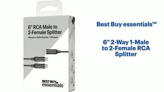 Best Buy essentials - 6 2-Way 1-Male to 2-Female RCA Splitter - Black Features video 0 minutes 56 seconds