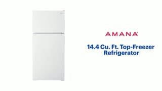 Amana 14.4 Cu. Ft. Top-Freezer Refrigerator Features video 0 minutes 59 seconds