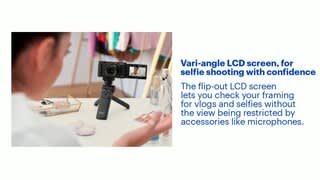 Sony - ZV-1 Digital Vlog Camera Features video 1 minutes 20 seconds
