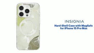 Insignia™ Hard-Shell Case with MagSafe for iPhone 15 Pro Max Features video 1 minutes 07 seconds