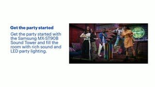 Samsung MXST90B Sound Tower High Power Audio 1700W Features video 1 minutes 32 seconds