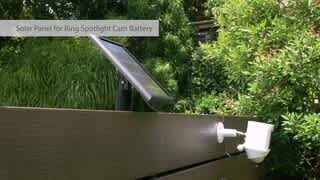 Solar Panel Battery for Ring Spotlight video 0 minutes 45 seconds