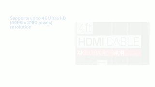 Rocketfish - 4' 4K UltraHD/HDR In-Wall Rated HDMI Cable Features video 1 minutes 19 seconds