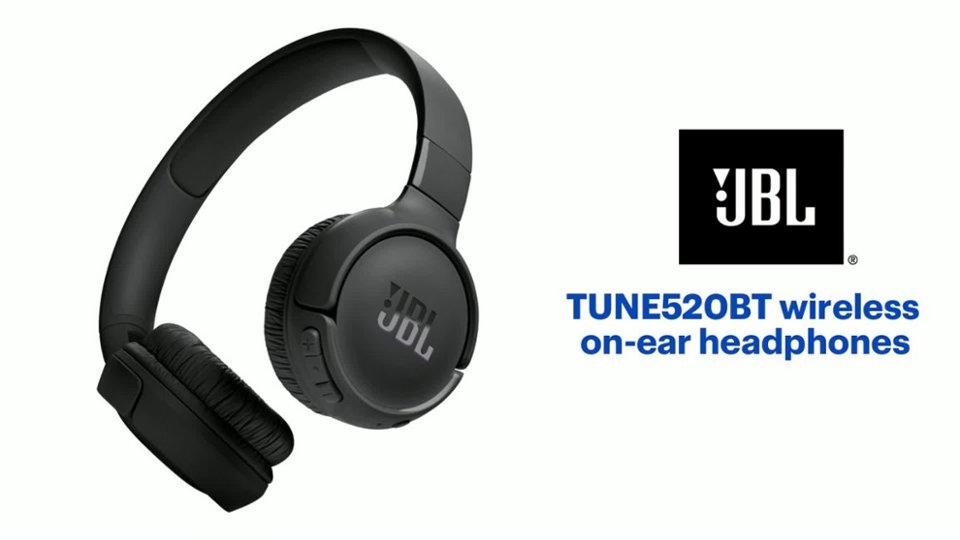 JBL - TUNE520BT Wireless On-Ear Headphones Features video 1 minutes 45 seconds