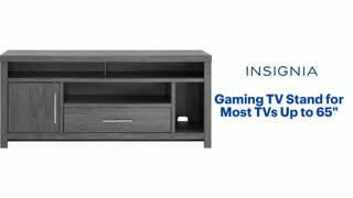Insignia - Gaming TV Stand for Most TVs Up to 65 Features video 1 minutes 50 seconds