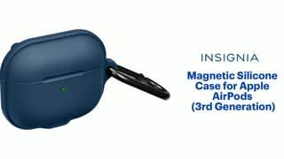 Insignia - Magnetic Silicone Case for Apple AirPods (3rd Generation) Features video 0 minutes 47 seconds
