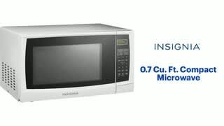 Insignia - 0.7 Cu. Ft. Compact Microwave Features video 1 minutes 46 seconds