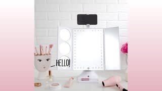 Glo-Tech Bluetooth Selfie Mirror I Product Overview I Video video 0 minutes 39 seconds