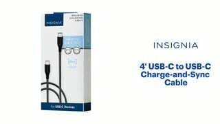 Insignia - 4'USB-C to USB-C Charge-Cable Features video 0 minutes 45 seconds