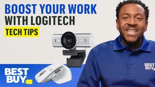 Logitech Tools to Help You Work Faster - Tech Tips from Best Buy video 2 minutes 54 seconds