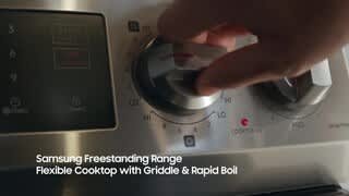 Samsung Electric Flexible Cooktop with griddle video 0 minutes 15 seconds