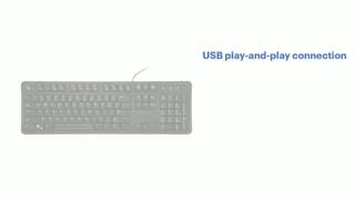 Best Buy essentials USB Wired Keyboard Features video 1 minutes 15 seconds
