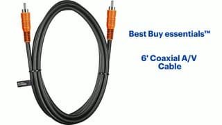 Best Buy essentials - 6' Coaxial A/V Cable - Black Features video 1 minutes 05 seconds