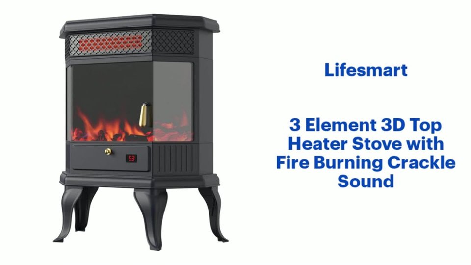 3 Element 3D Top Heater Stove Features video 1 minutes 09 seconds