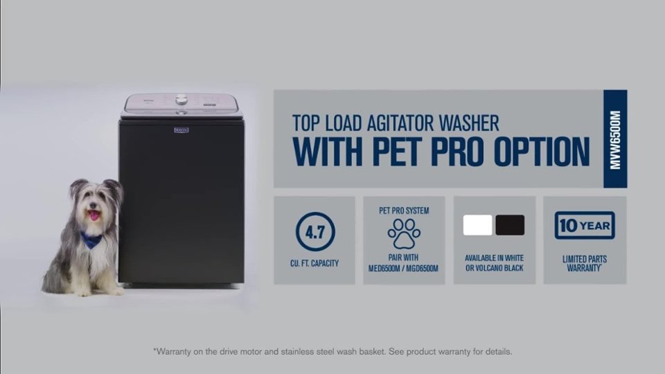 Maytag - MVW6500M Product Info video 0 minutes 25 seconds