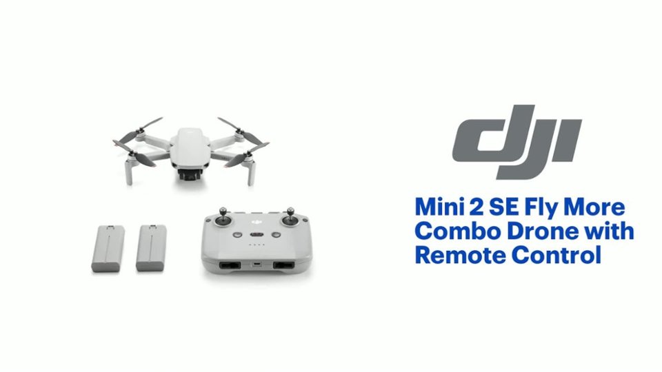 DJI - Mini 2 SE Fly More Combo Drone with Remote Control Product Features video 1 minutes 51 seconds