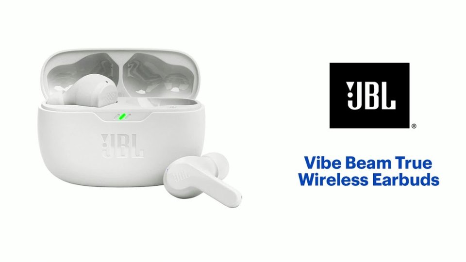 JBL - Vibe Beam True Wireless Earbuds - White Product Features video 1 minutes 37 seconds