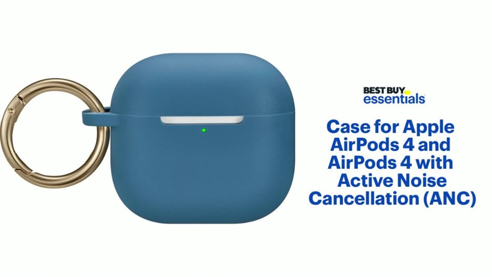 Best Buy essentials™ Case for Apple AirPods 4 and AirPods 4 Features video 0 minutes 56 seconds