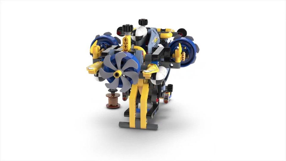 360 Spin of Technic Deep-Sea Research Submarine Building Toy video 0 minutes 07 seconds