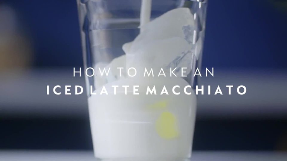 How to make an iced latte macchiato video 0 minutes 42 seconds